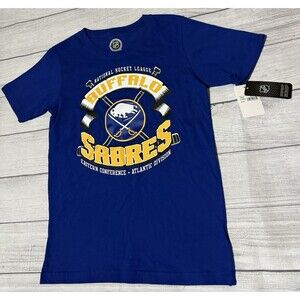 NHL Buffalo Sabres Youth T-Shirt Size Large 12/14 NWT Officially Licensed Blue